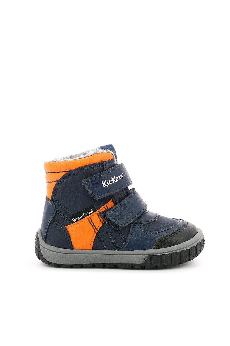 Kickers kids Ghete de piele ecologica cu benzi velcro - Pled.ro