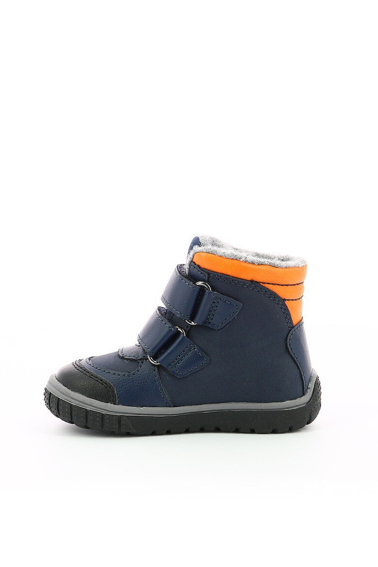 Kickers kids Ghete de piele ecologica cu benzi velcro - Pled.ro