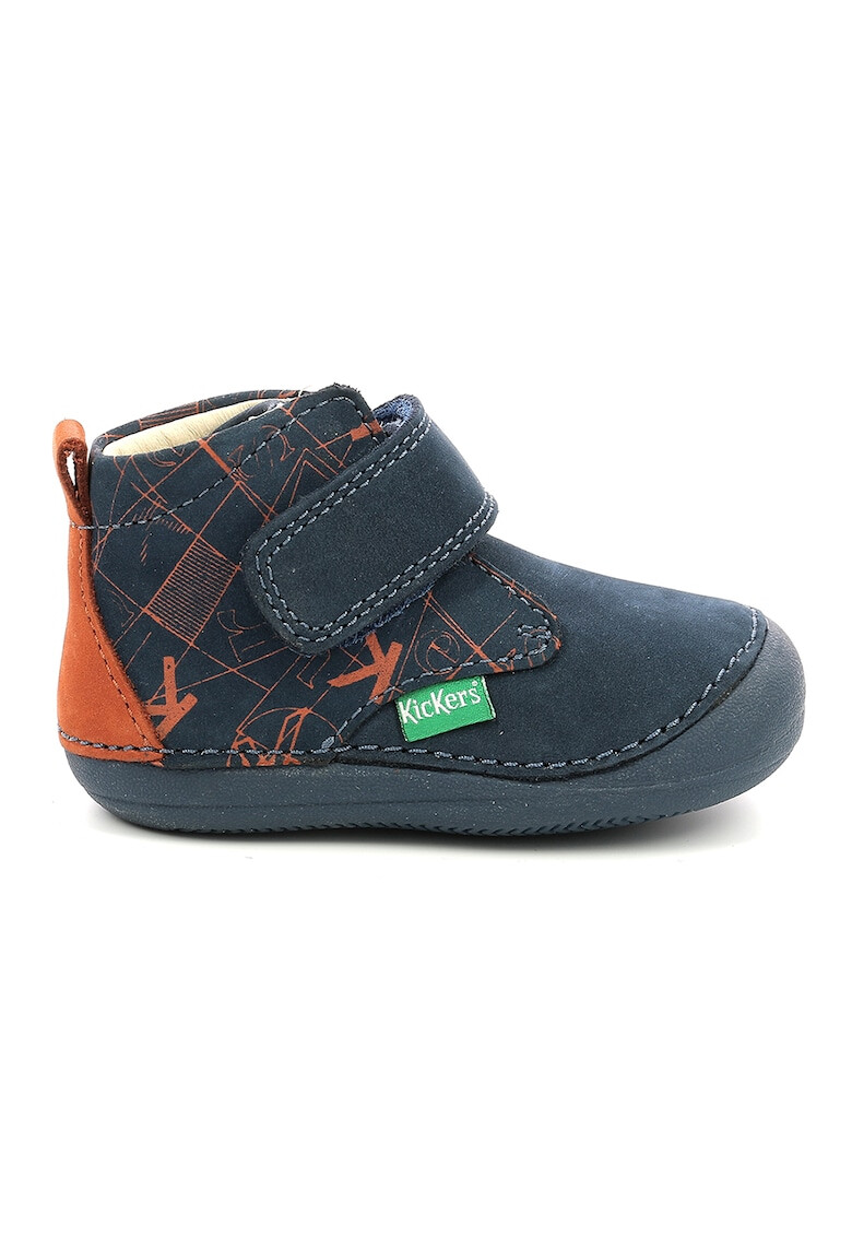 Kickers kids Ghete din piele cu inchidere velcro - Pled.ro