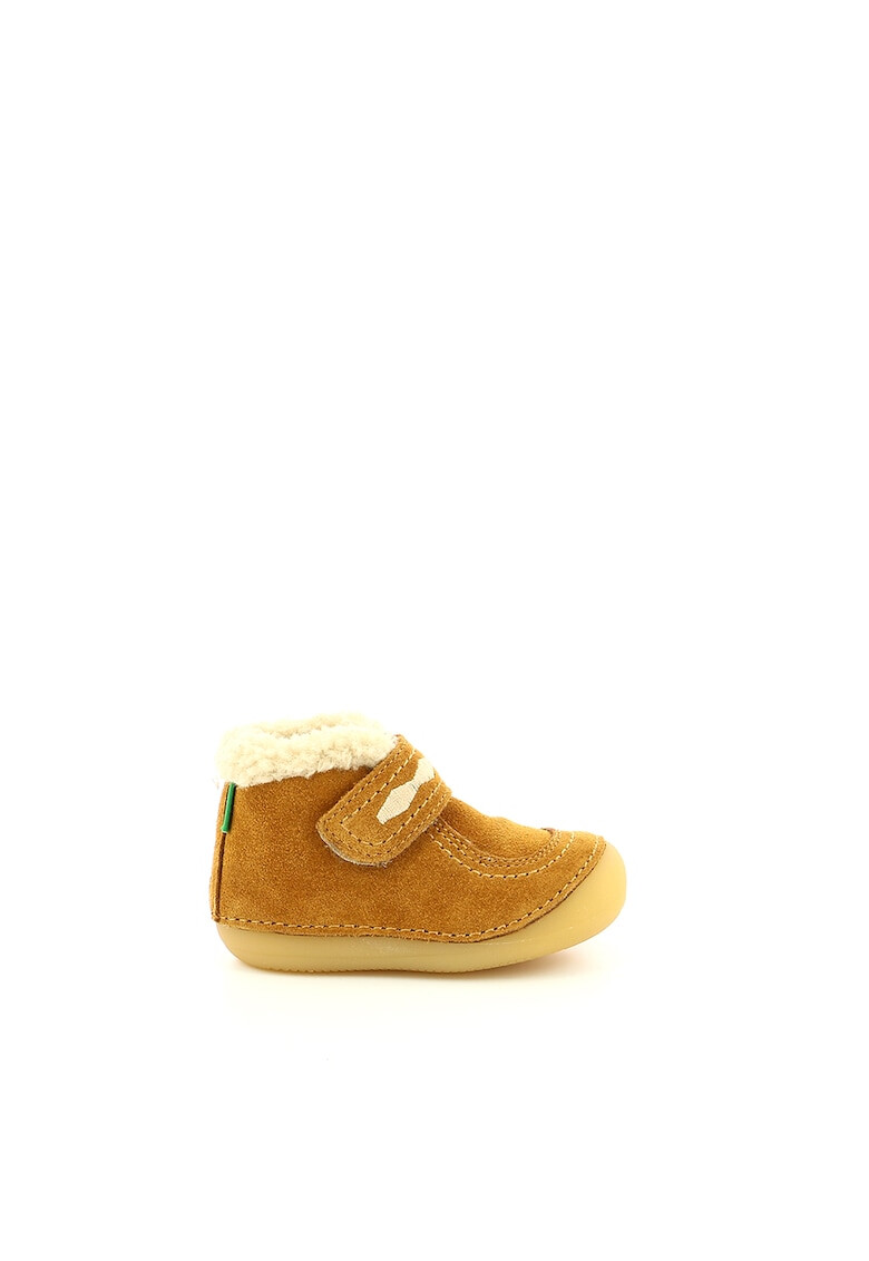 Kickers kids Ghete din piele intoarsa cu inchidere velcro - Pled.ro