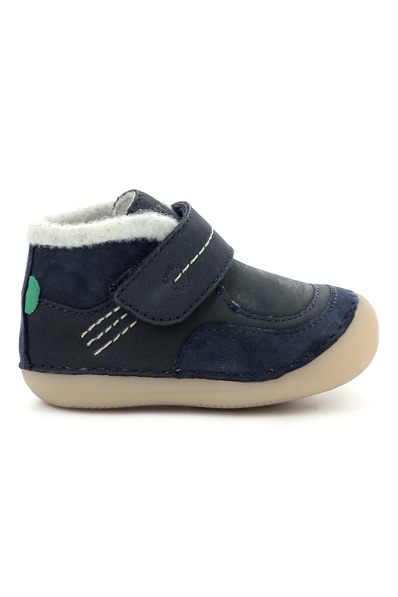 Kickers kids Ghete din piele intoarsa cu inchidere velcro - Pled.ro