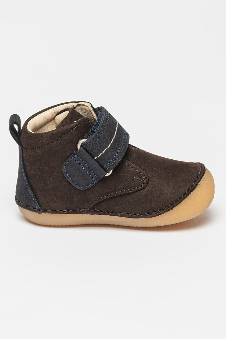 Kickers kids Ghete din piele intoarsa cu inchidere velcro Sabilo - Pled.ro