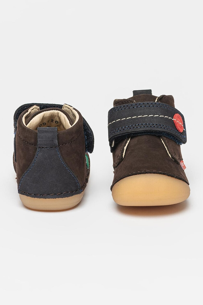 Kickers kids Ghete din piele intoarsa cu inchidere velcro Sabilo - Pled.ro