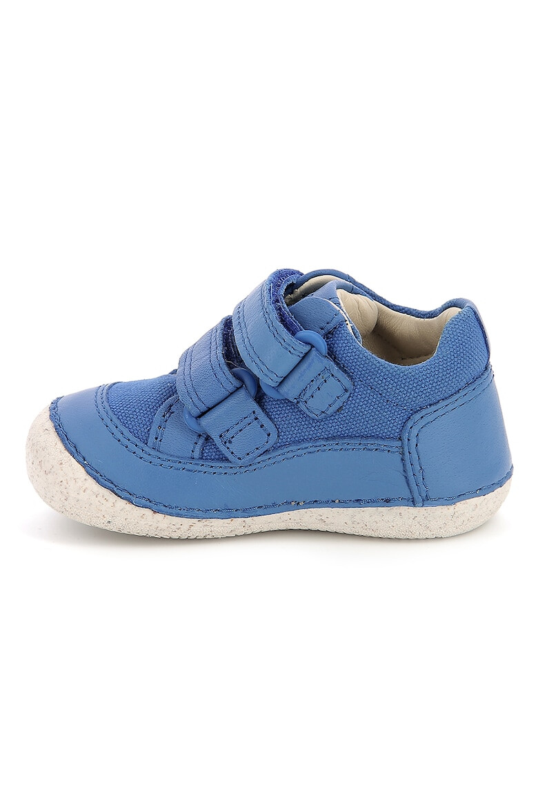 Kickers kids Pantofi sport din piele si material textil cu inchidere velcro - Pled.ro