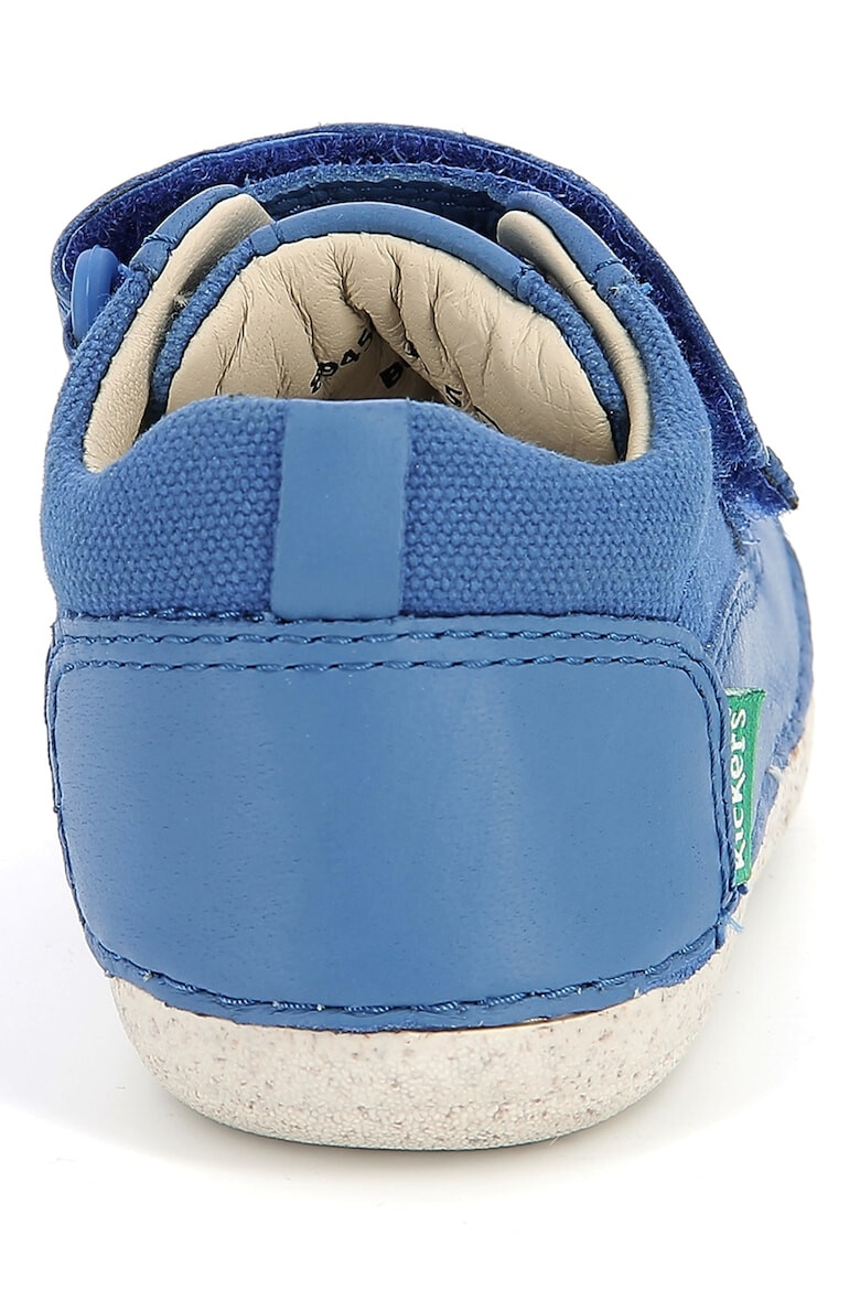 Kickers kids Pantofi sport din piele si material textil cu inchidere velcro - Pled.ro