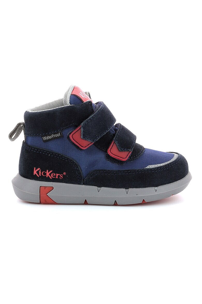 Kickers kids Pantofi sport impermeabili cu insertii din piele intoarsa Junibo - Pled.ro