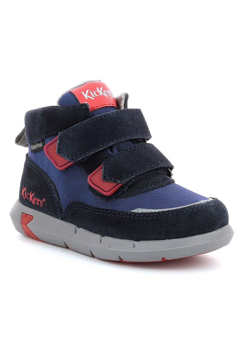 Kickers kids Pantofi sport impermeabili cu insertii din piele intoarsa Junibo - Pled.ro