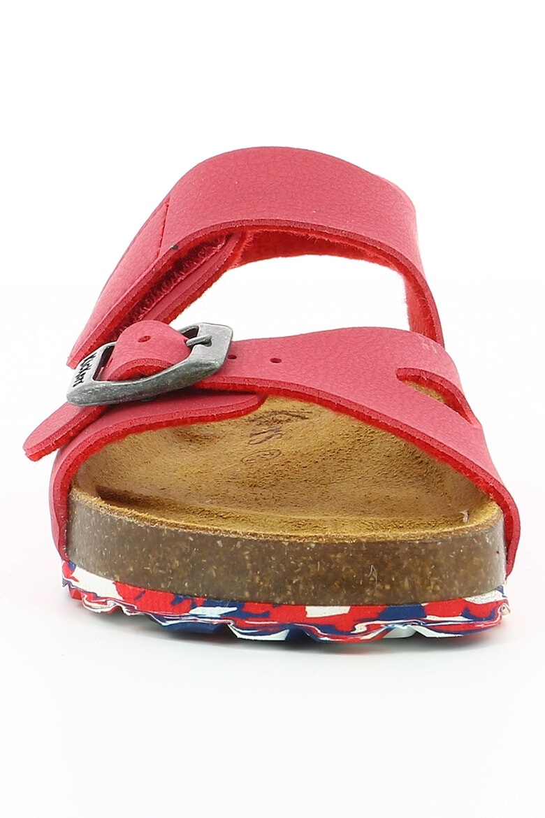 Kickers kids Sandale de piele ecologica cu velcro si catarama - Pled.ro