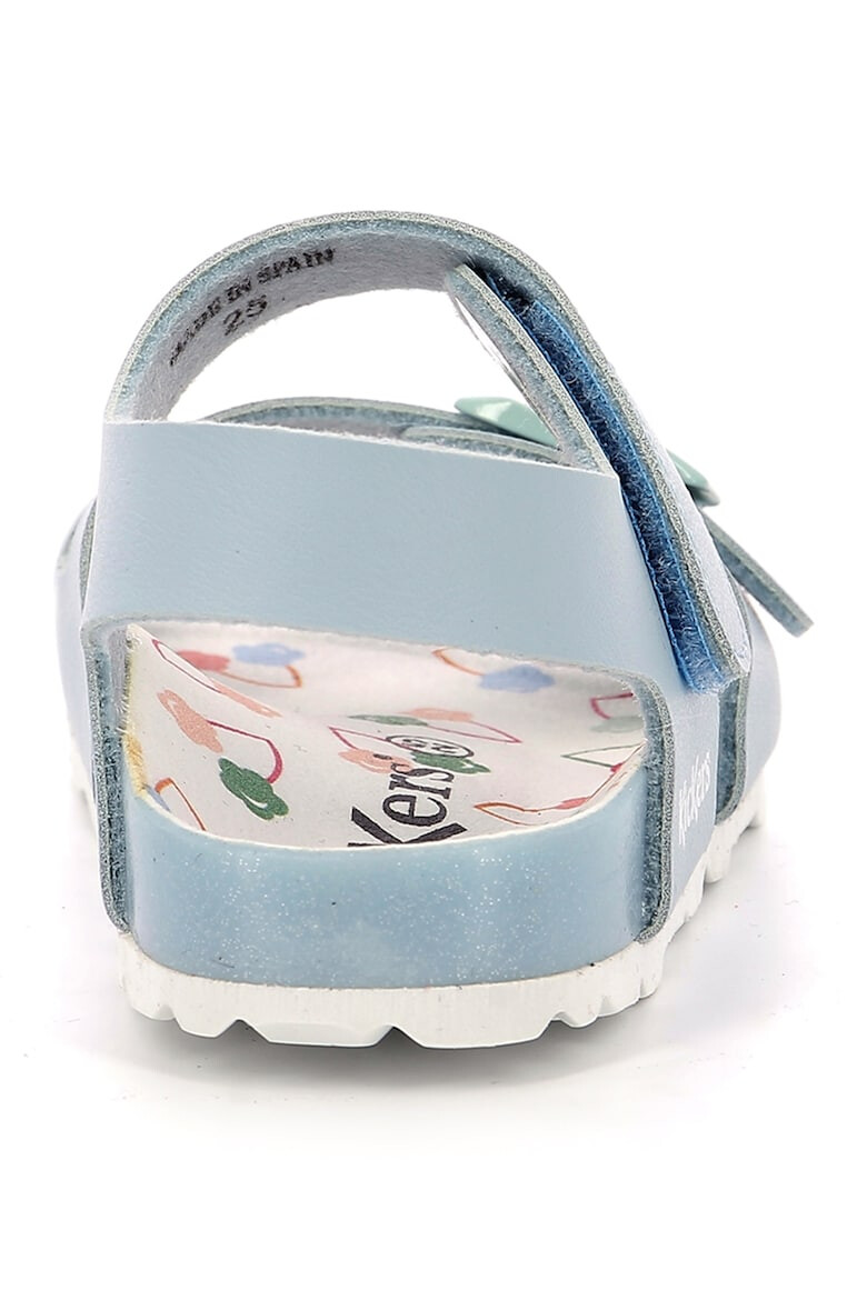 Kickers kids Sandale de piele ecologica cu velcro si catarama - Pled.ro