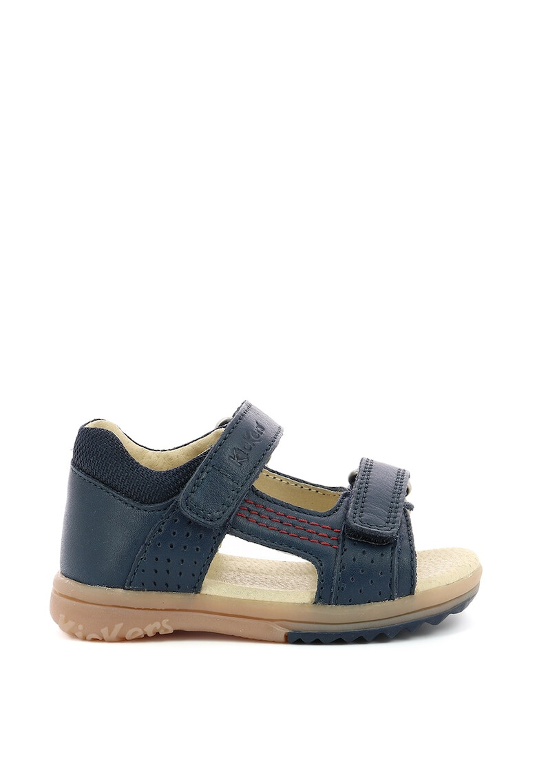 Kickers kids Sandale din piele cu benzi velcro - Pled.ro