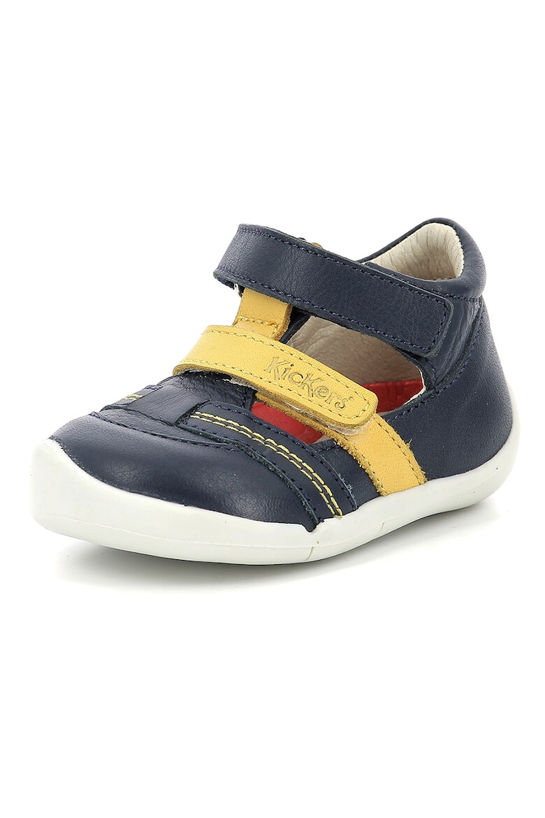 Kickers kids Sandale din piele cu decupaje - Pled.ro