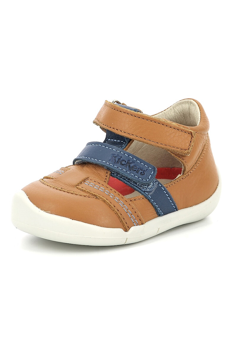 Kickers kids Sandale din piele cu decupaje - Pled.ro