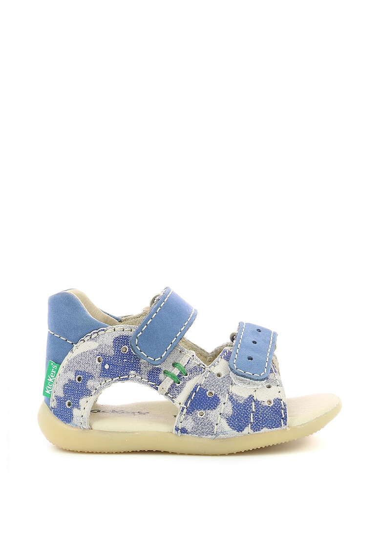 Kickers kids Sandale din piele cu imprimeu abstract - Pled.ro