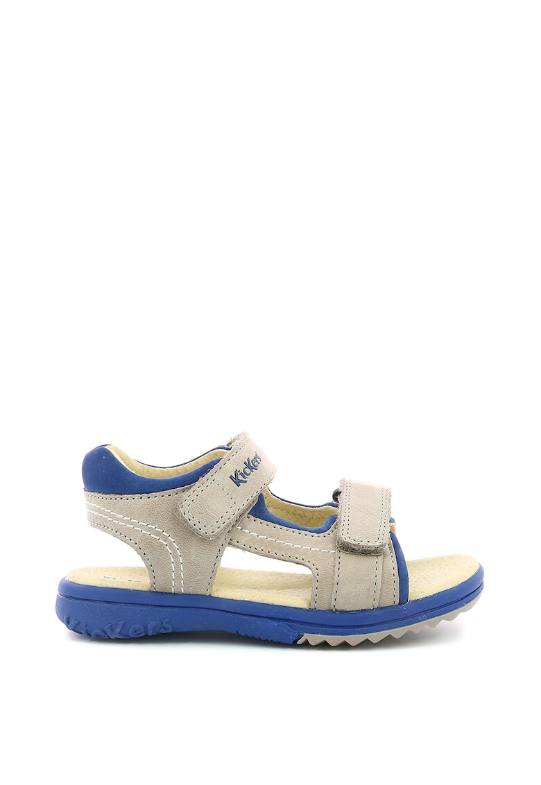 Kickers kids Sandale din piele cu inchidere velcro - Pled.ro