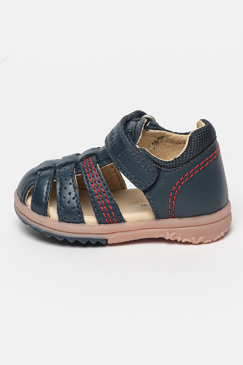 Kickers kids Sandale din piele cu inchidere velcro Platiback - Pled.ro