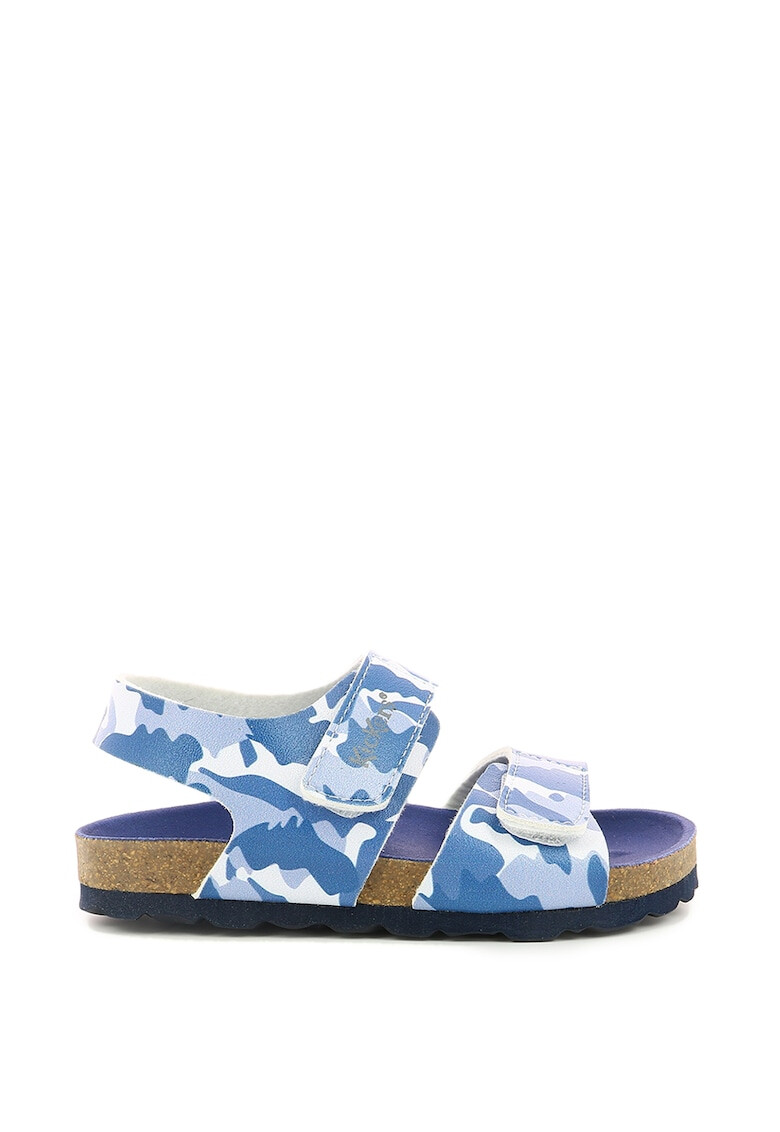 Kickers kids Sandale din piele ecologica cu model camuflaj - Pled.ro