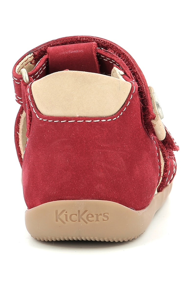 Kickers kids Sandale fisherman de piele intoarsa cu velcro - Pled.ro