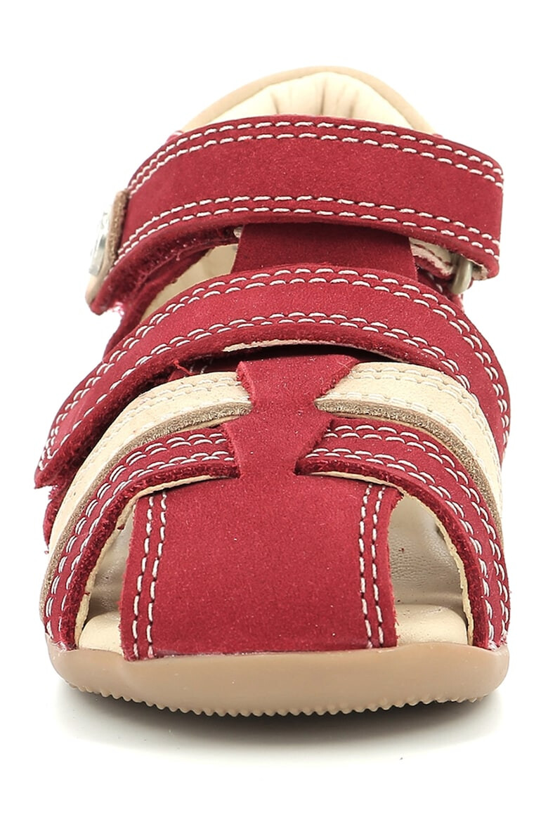 Kickers kids Sandale fisherman de piele intoarsa cu velcro - Pled.ro