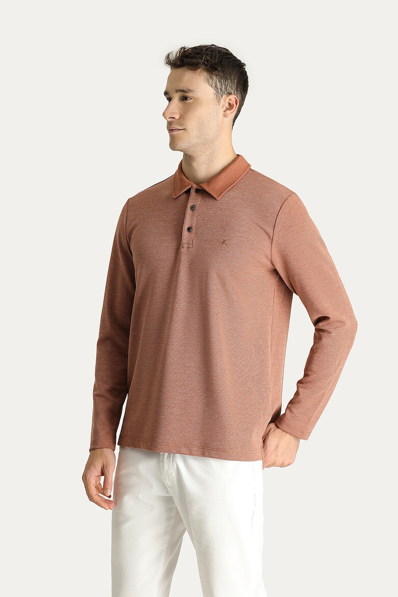 KIGILI Bluza polo din material pique - Pled.ro