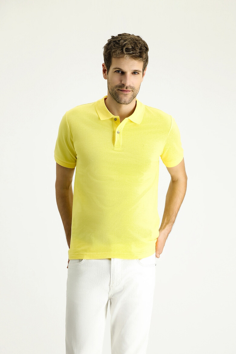 KIGILI Tricou polo slim fit din bumbac - Pled.ro