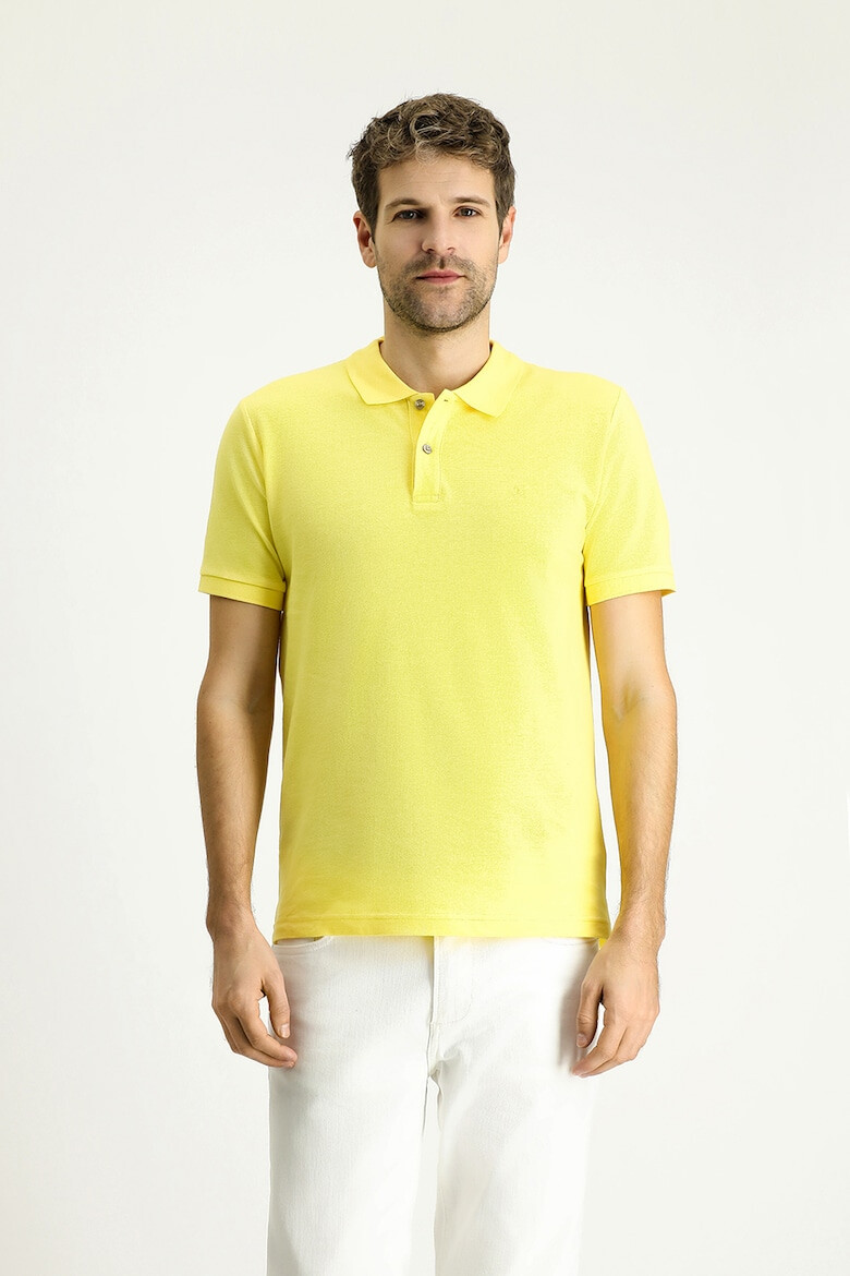 KIGILI Tricou polo slim fit din bumbac - Pled.ro