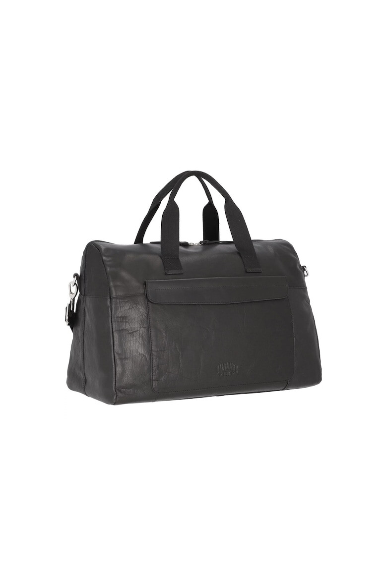 Klondike Geanta de voiaj unisex din piele naturala KD1093-03 49 x 25 x 31 cm neagra - Pled.ro