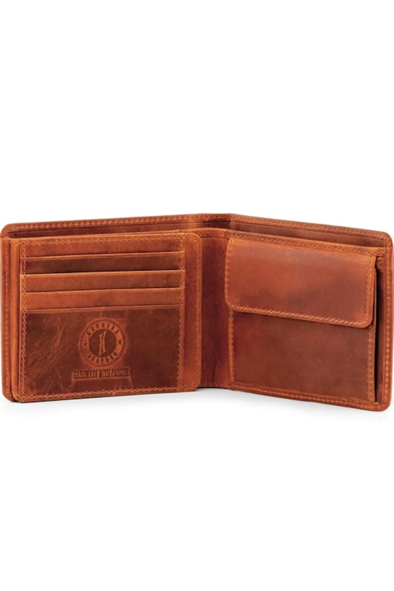 Klondike Portofel barbati seria Amos KD1042-04 piele naturala cognac - Pled.ro