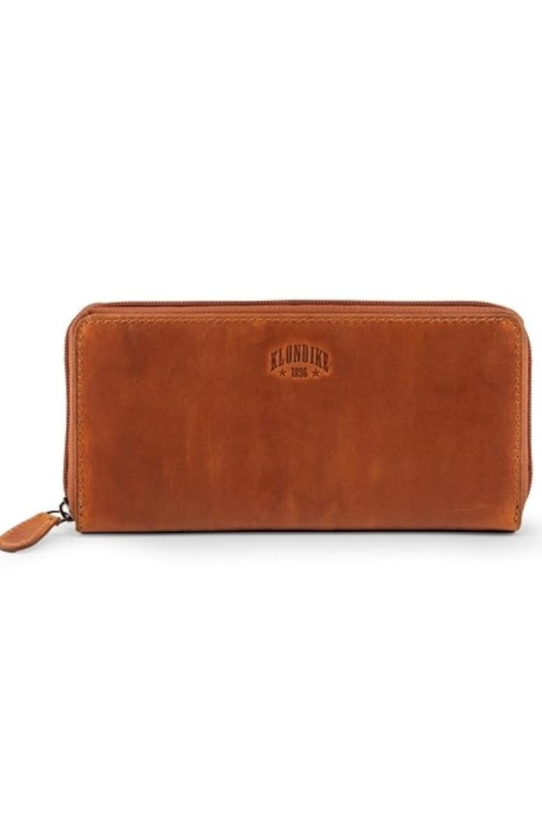 Klondike Portofel dama seria Viola KD1045-04 10 x 2.5 x 20.5 cm piele naturala cognac - Pled.ro