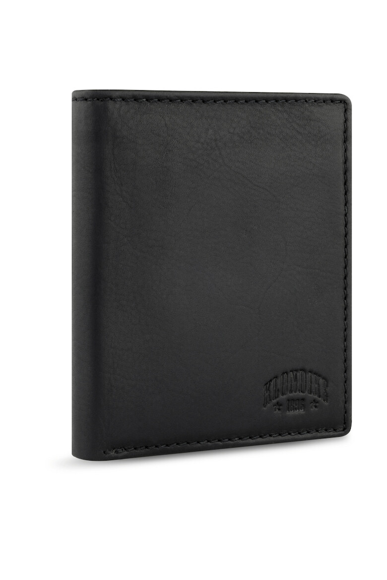 Klondike Portofel vertical barbati KD1301 seria Rush Daniel 12 x 10 x 2 cm piele naturala negru - Pled.ro