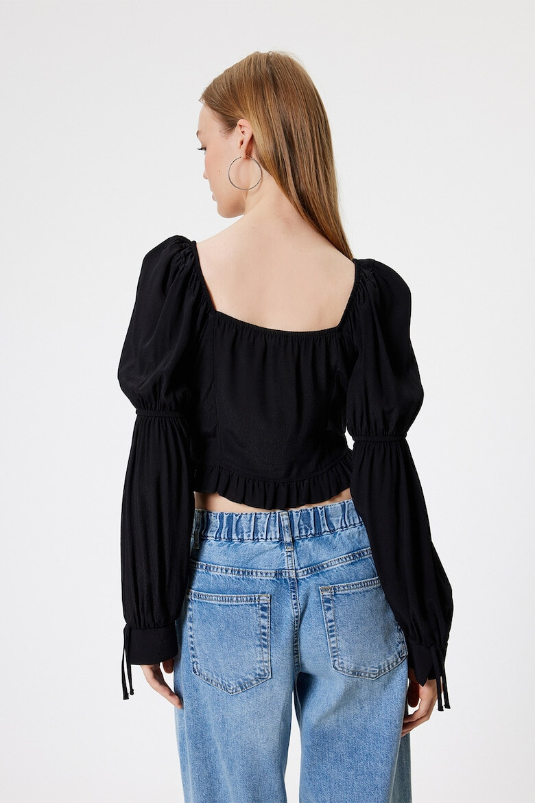 KOTON Bluza crop cu decolteu patrat - Pled.ro