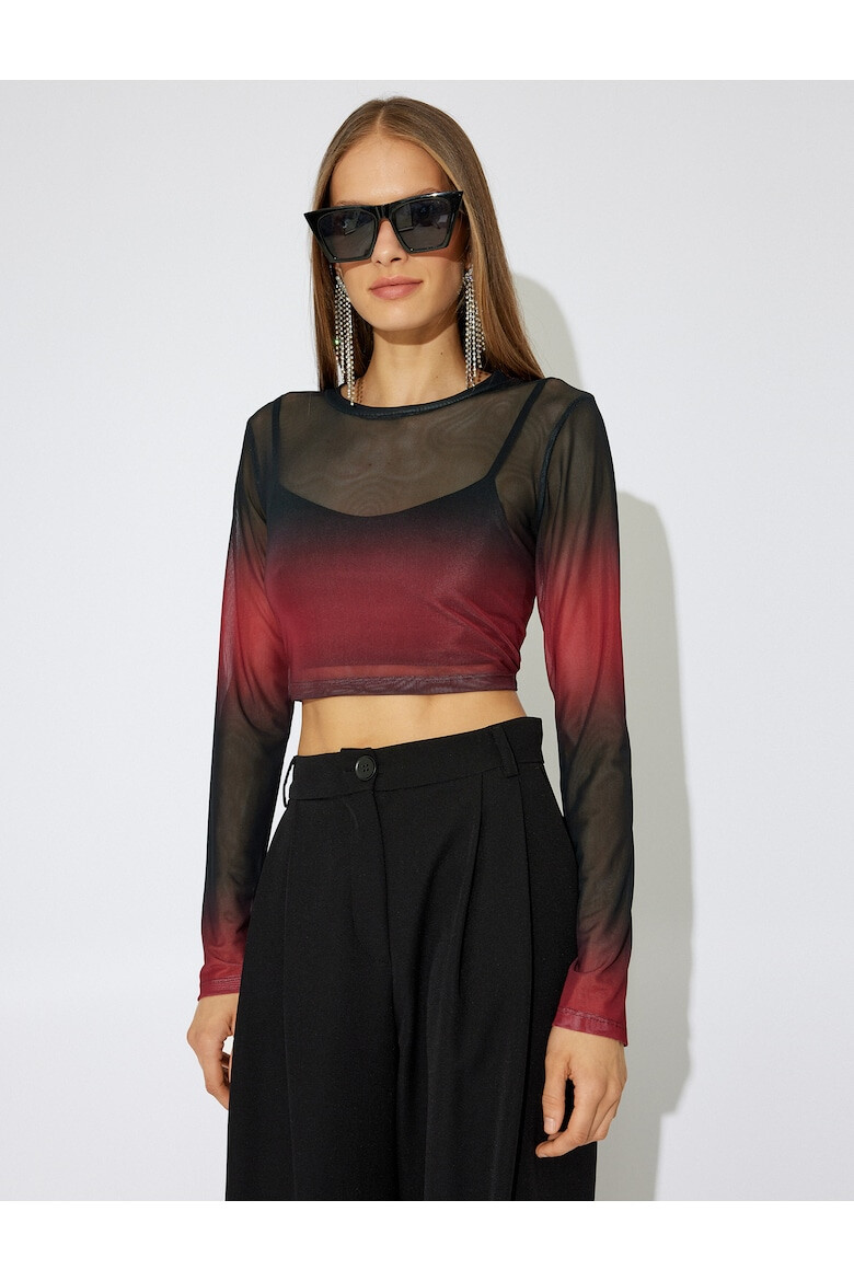 KOTON Bluza crop din plasa - Pled.ro