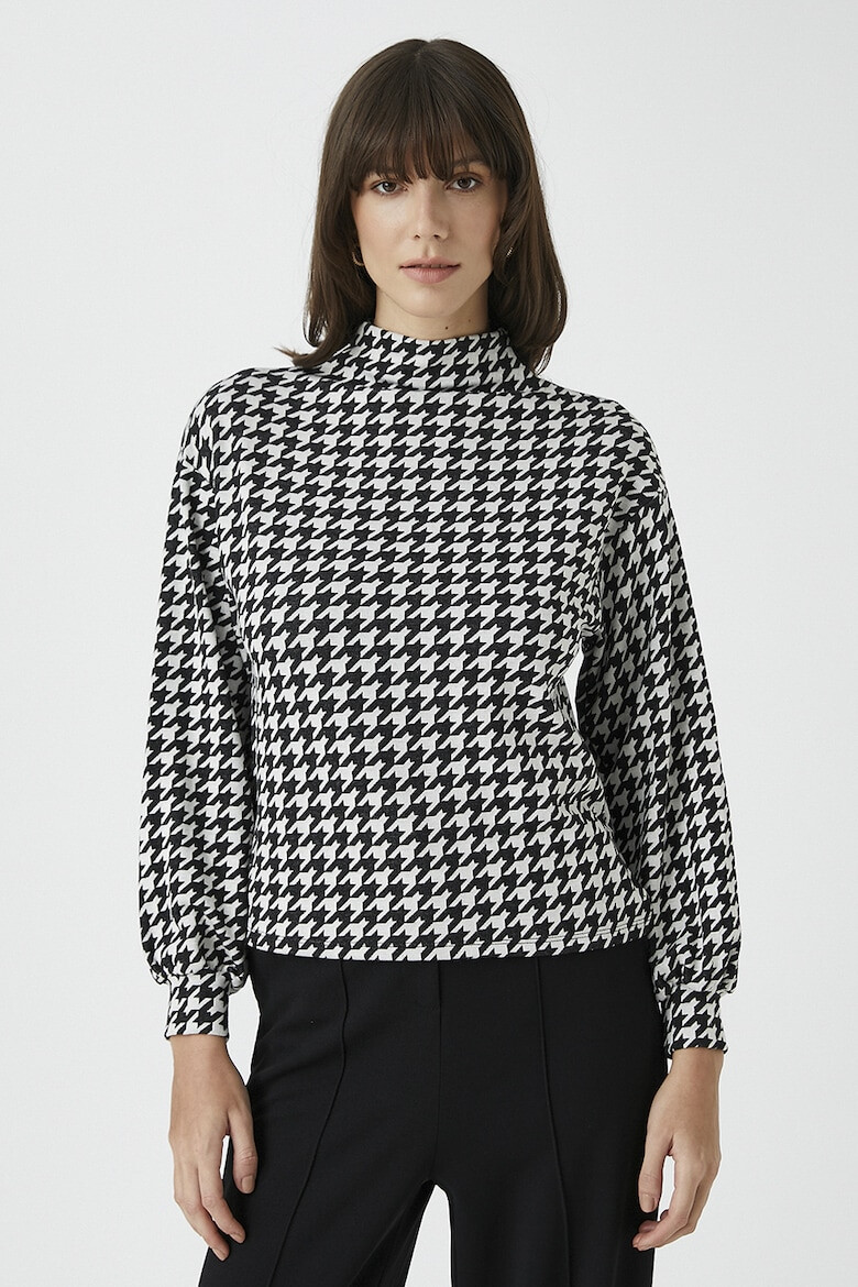 KOTON Bluza cu model houndstooth - Pled.ro