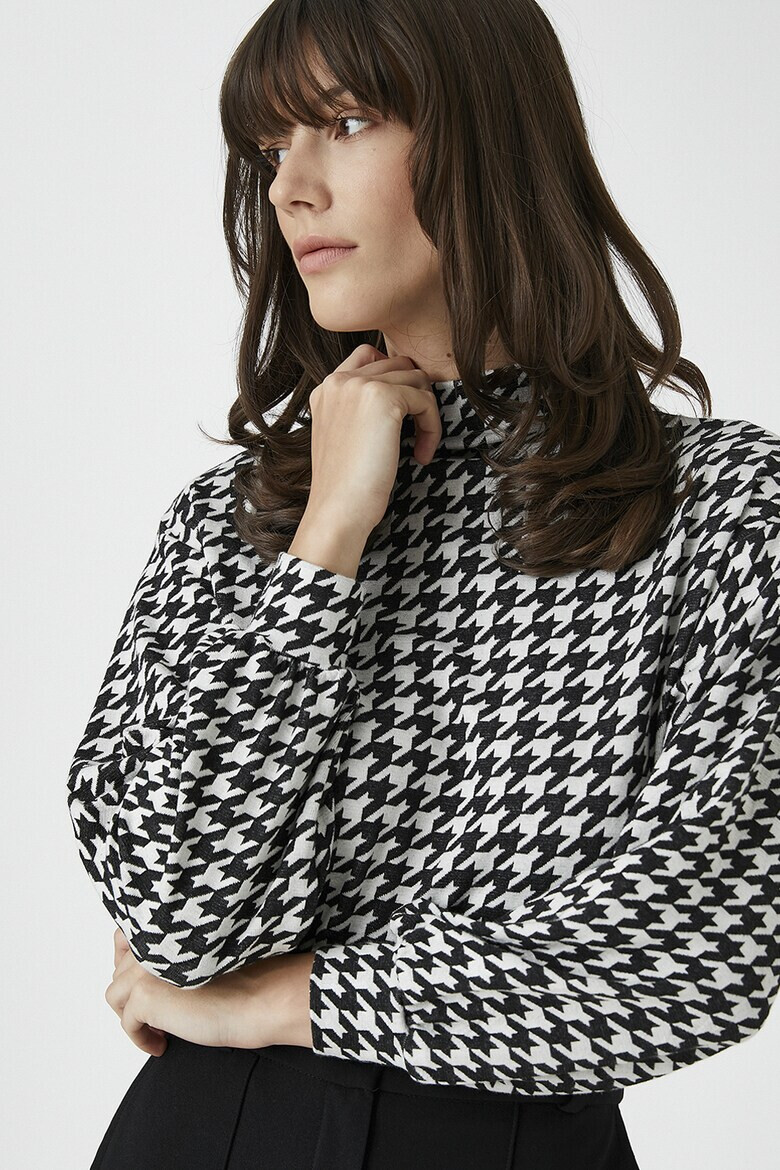 KOTON Bluza cu model houndstooth - Pled.ro