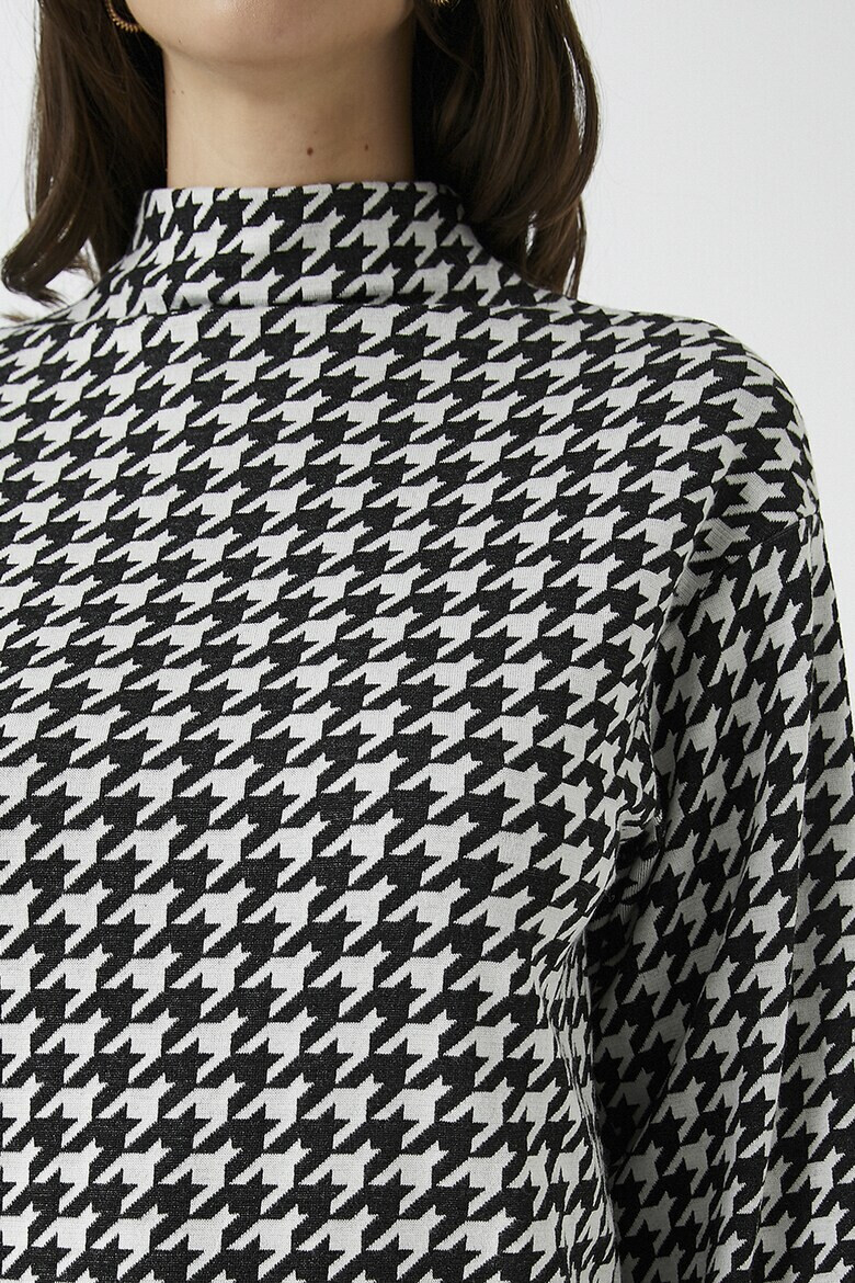 KOTON Bluza cu model houndstooth - Pled.ro