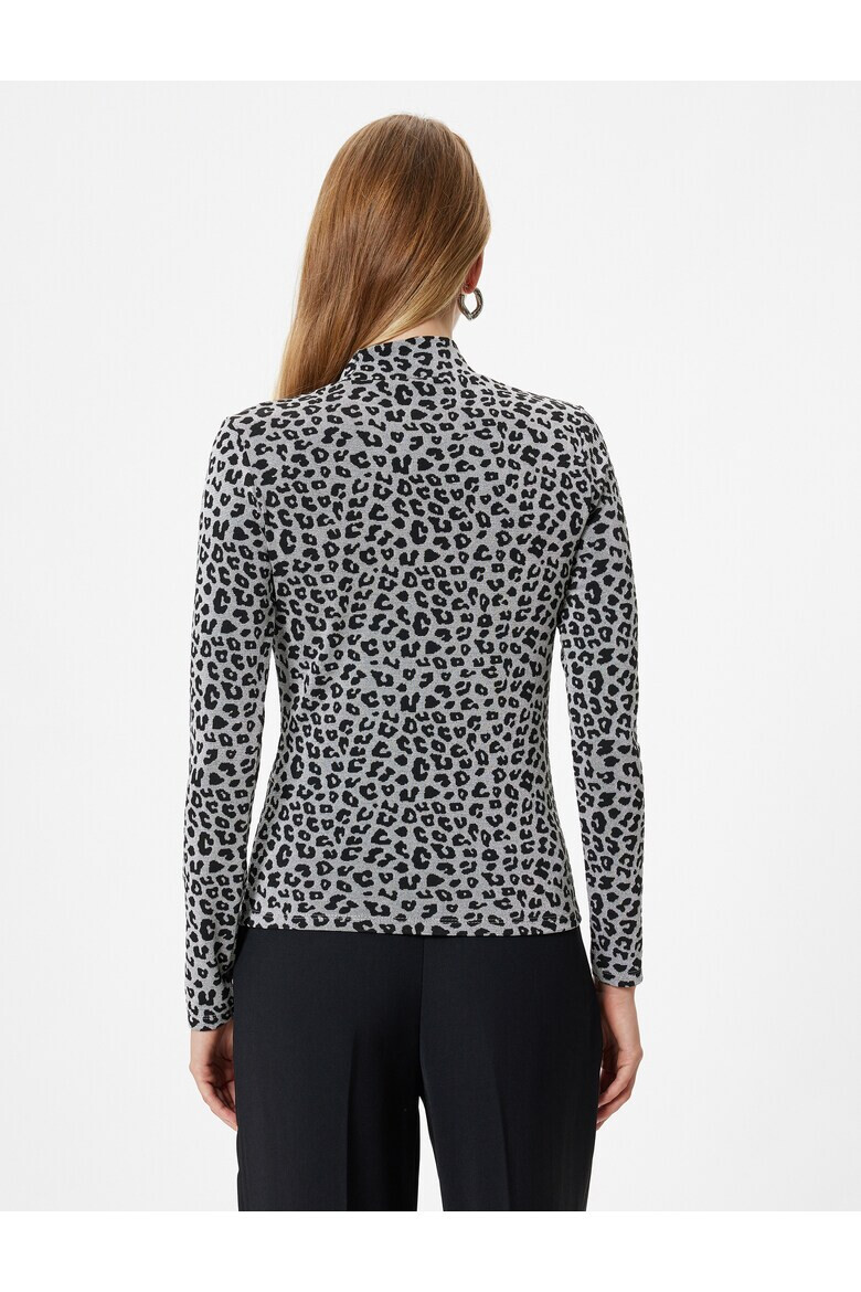 KOTON Bluza slim fit cu animal print - Pled.ro