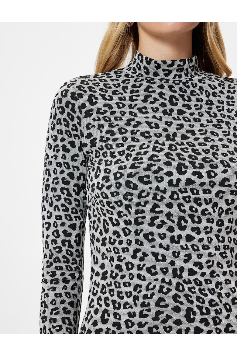 KOTON Bluza slim fit cu animal print - Pled.ro