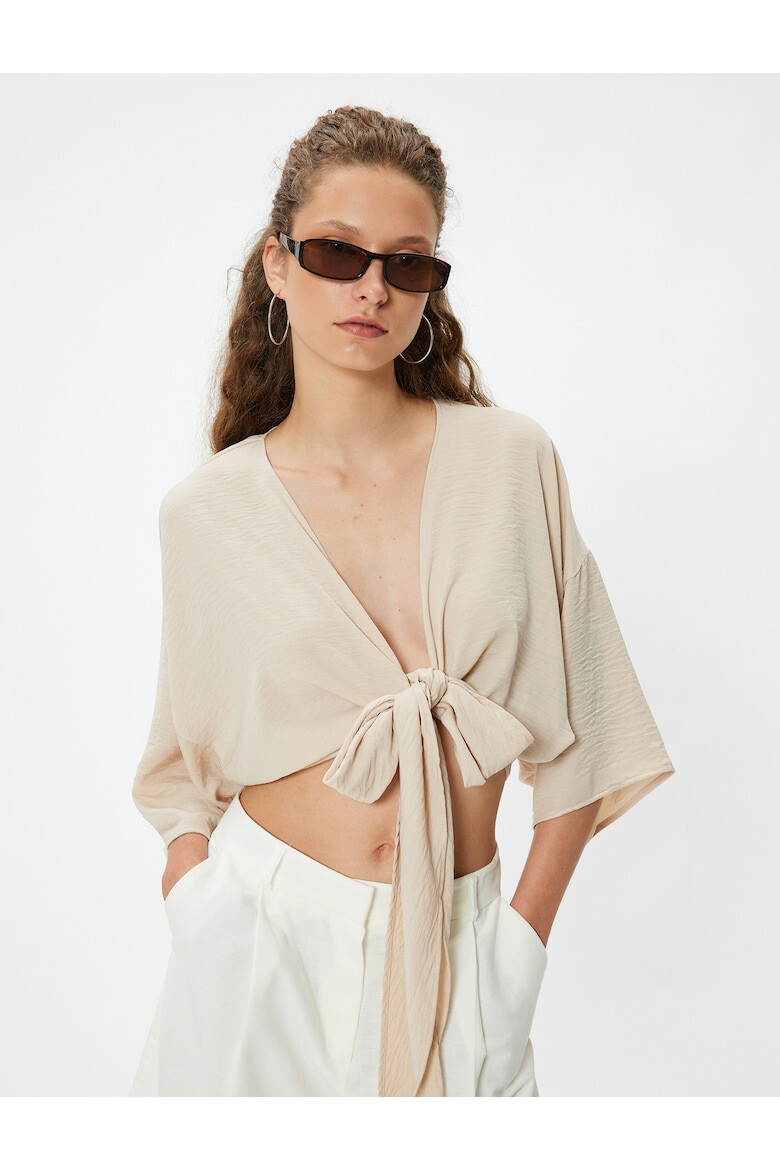 KOTON Bluza tip kimono crop - Pled.ro