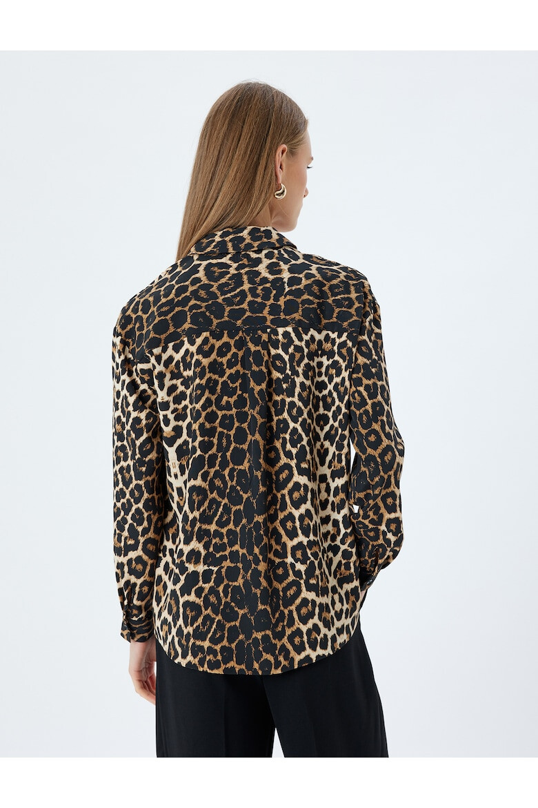 KOTON Camasa cu model animal print - Pled.ro