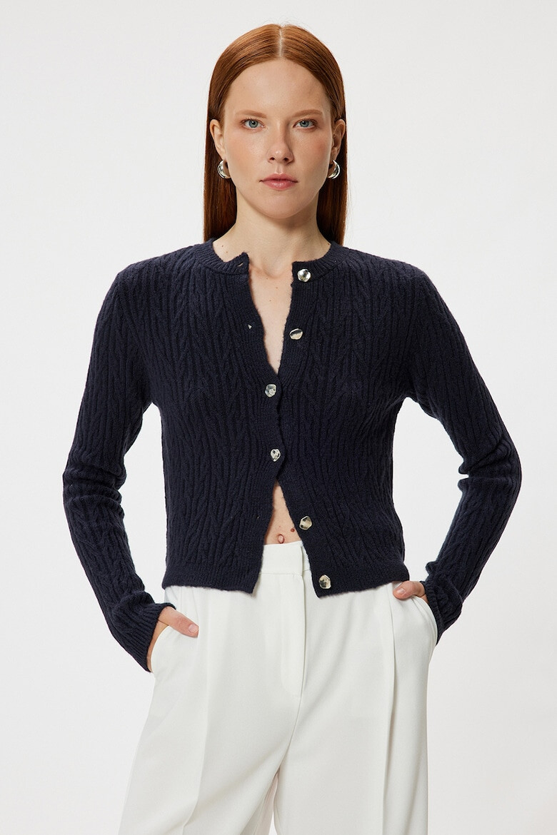 KOTON Cardigan cu model torsade - Pled.ro