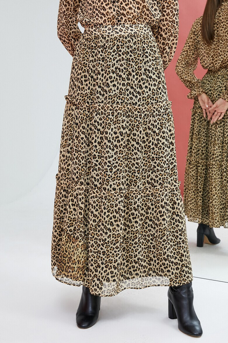 KOTON Fusta maxi cu animal print - Pled.ro