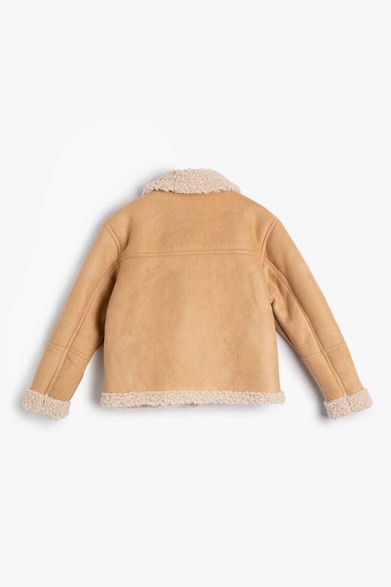 KOTON Haina de blana shearling sintetica cu detalii teddy - Pled.ro