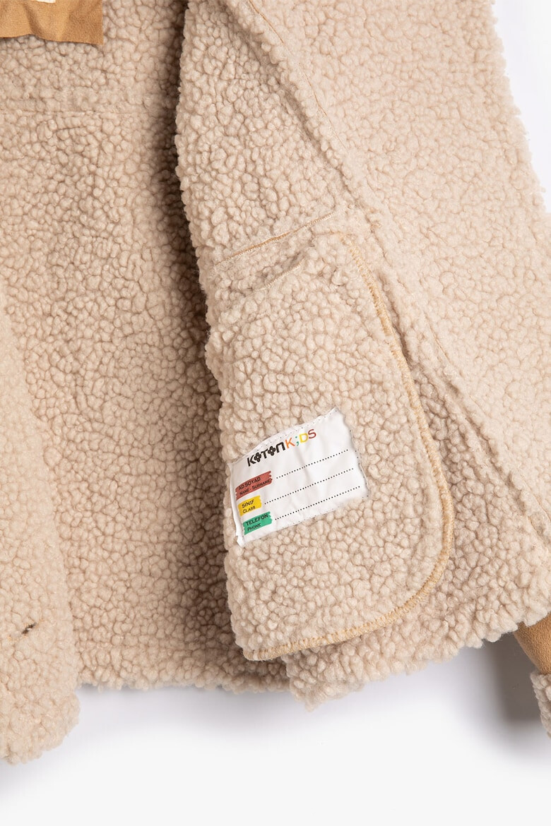 KOTON Haina de blana shearling sintetica cu detalii teddy - Pled.ro