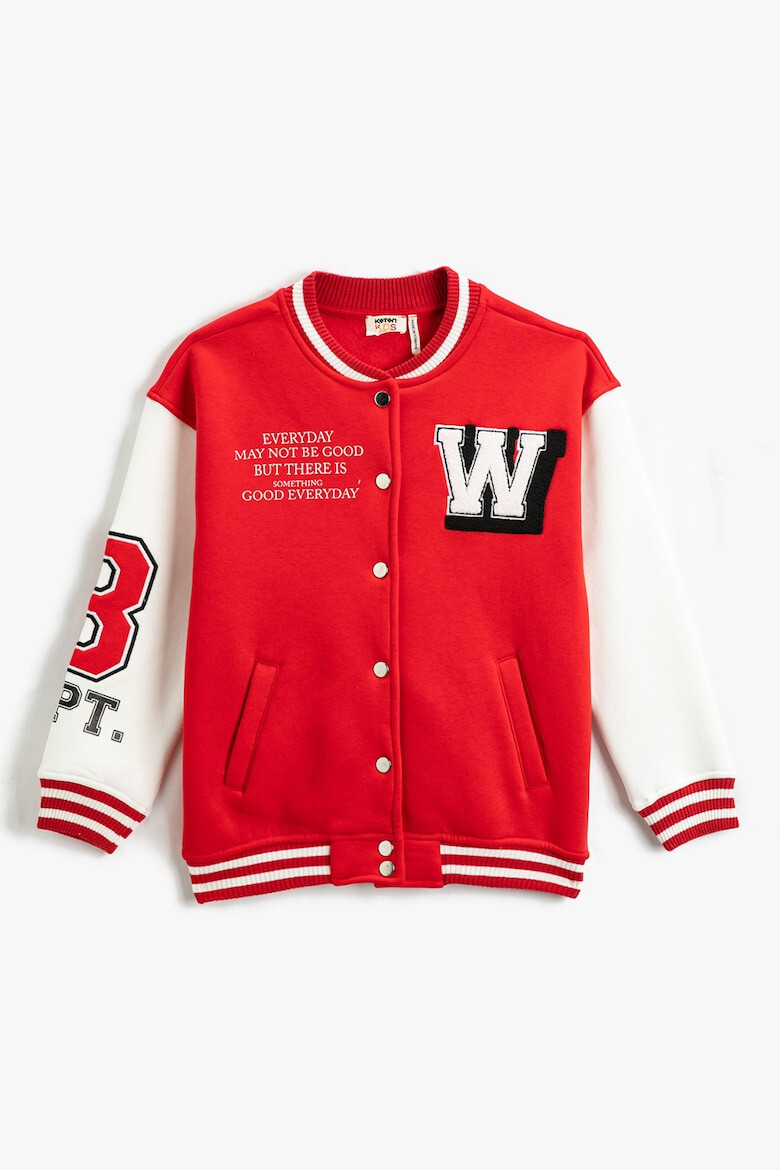 KOTON Jacheta varsity cu buzunare oblice - Pled.ro