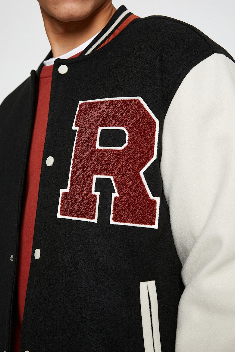 KOTON Jacheta Varsity cu detaliu text brodat - Pled.ro