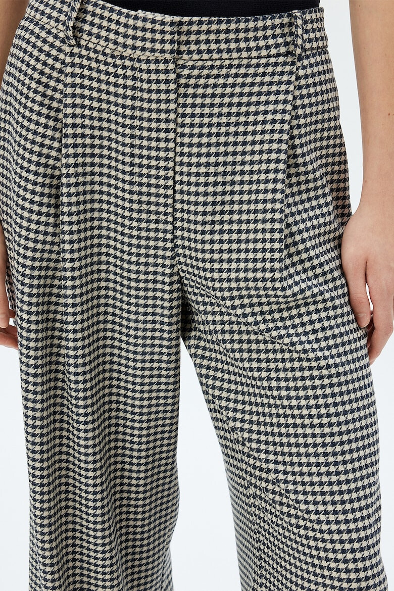 KOTON Pantaloni ampli cu model houndstooth - Pled.ro