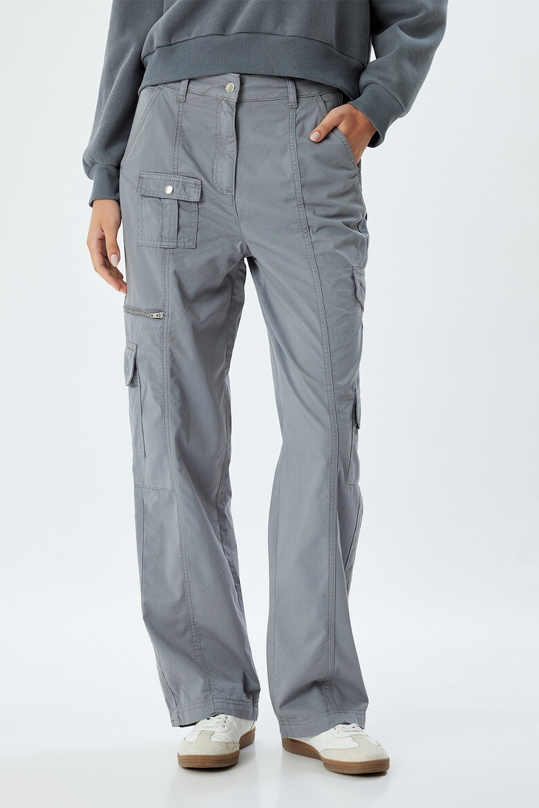 KOTON Pantaloni cargo de bumbac - Pled.ro