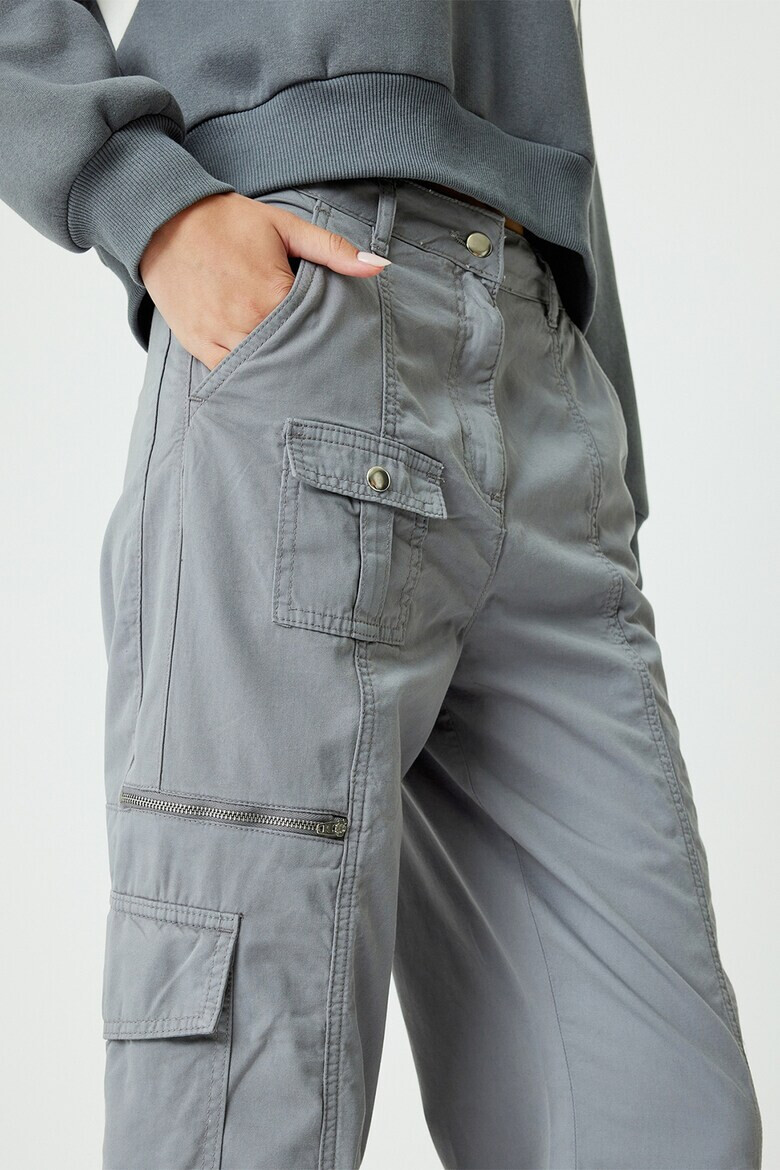 KOTON Pantaloni cargo de bumbac - Pled.ro