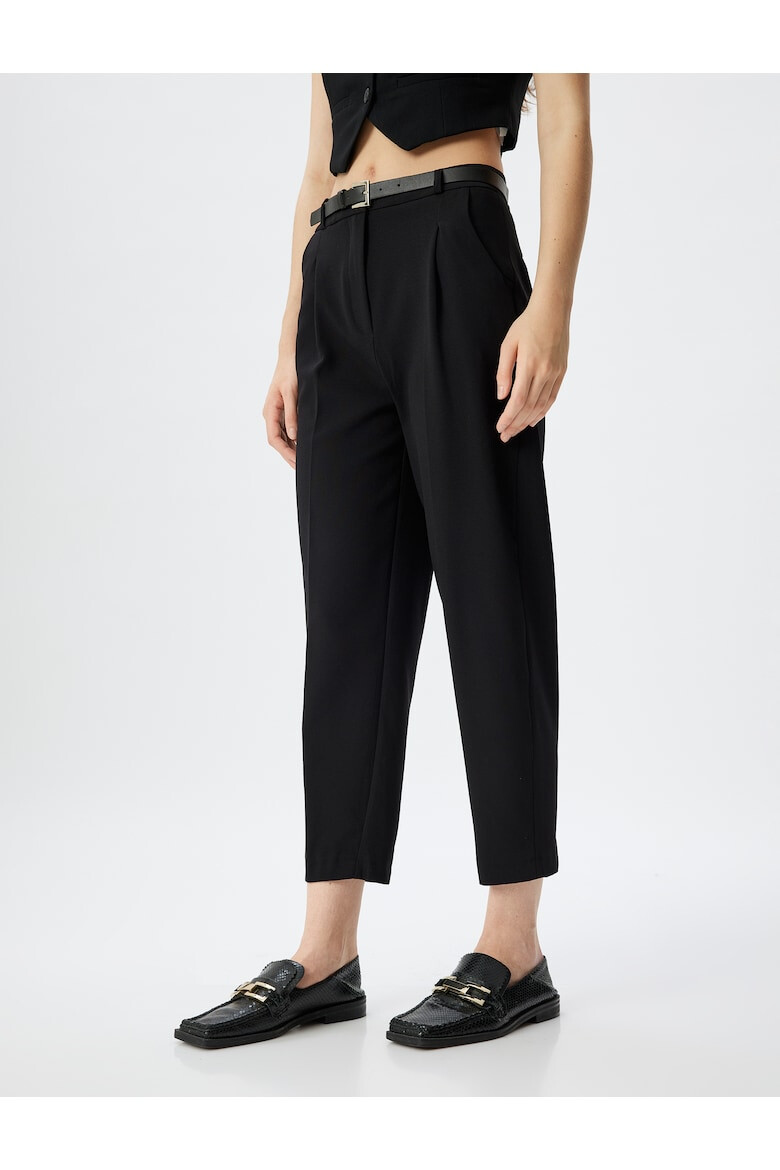 KOTON Pantaloni crop cu o curea - Pled.ro