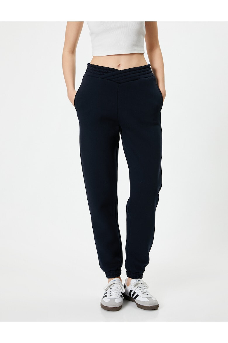 KOTON Pantaloni crop de trening cu talie inalta - Pled.ro