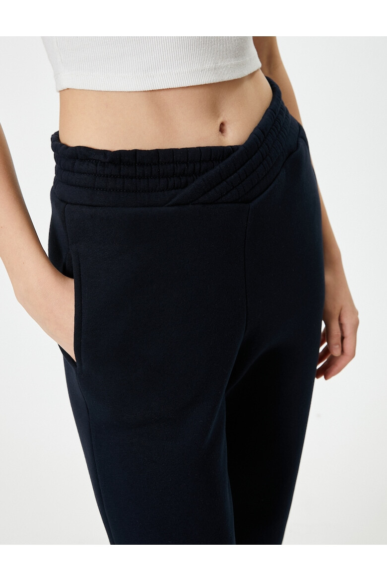 KOTON Pantaloni crop de trening cu talie inalta - Pled.ro